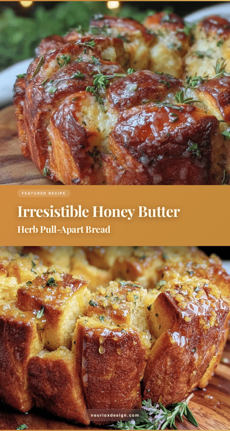 honey butter herb pull-apart bread recipe