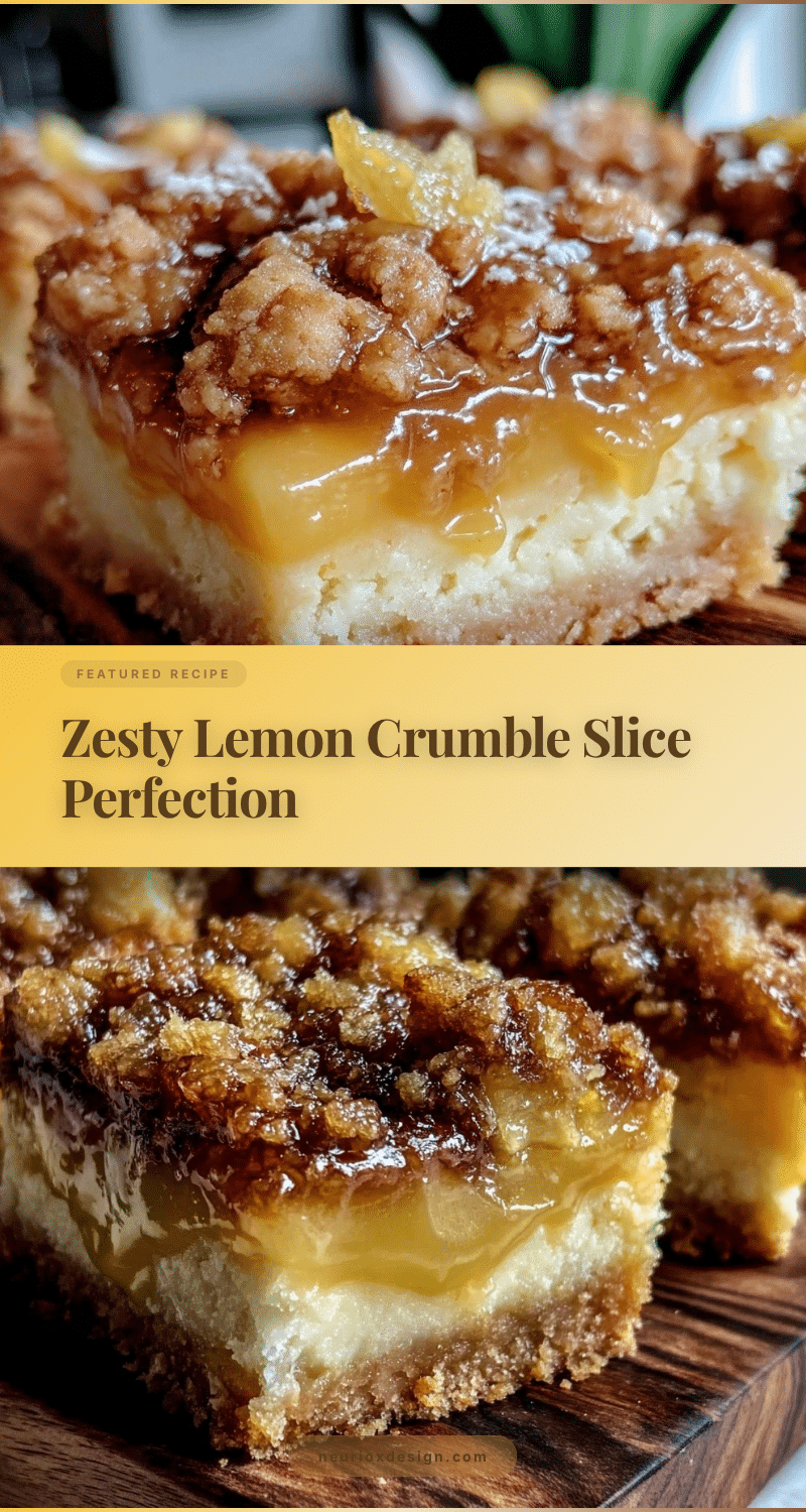 lemon crumble slice recipe