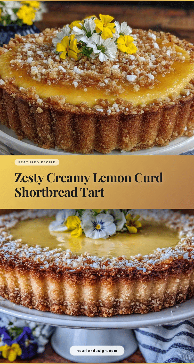 lemon curd shortbread tart recipe