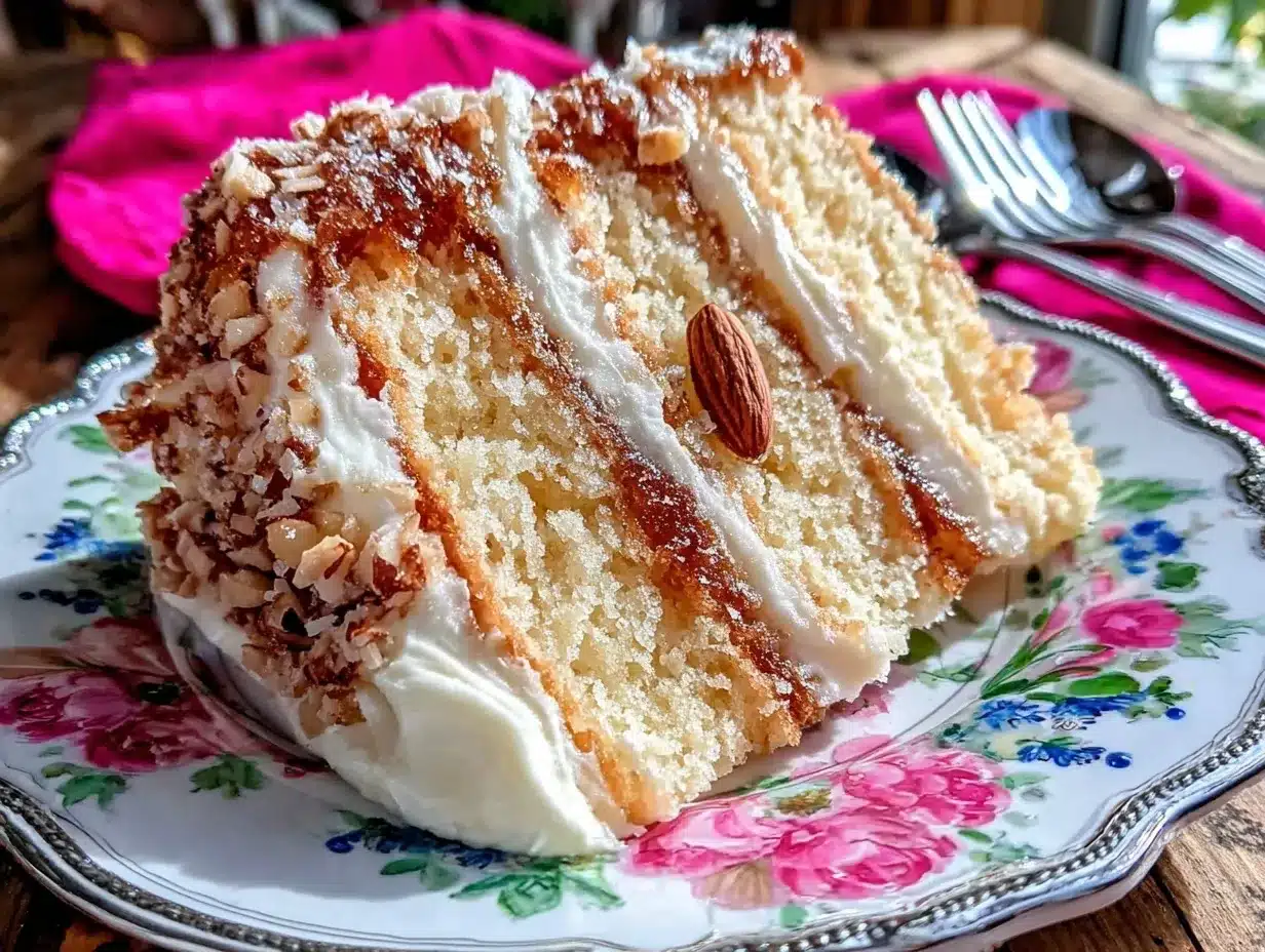moist almond cream cake delight preparation steps