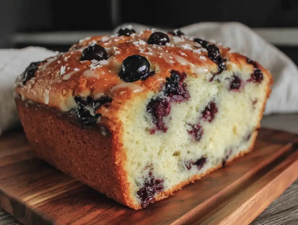moist blueberry bread preparation steps