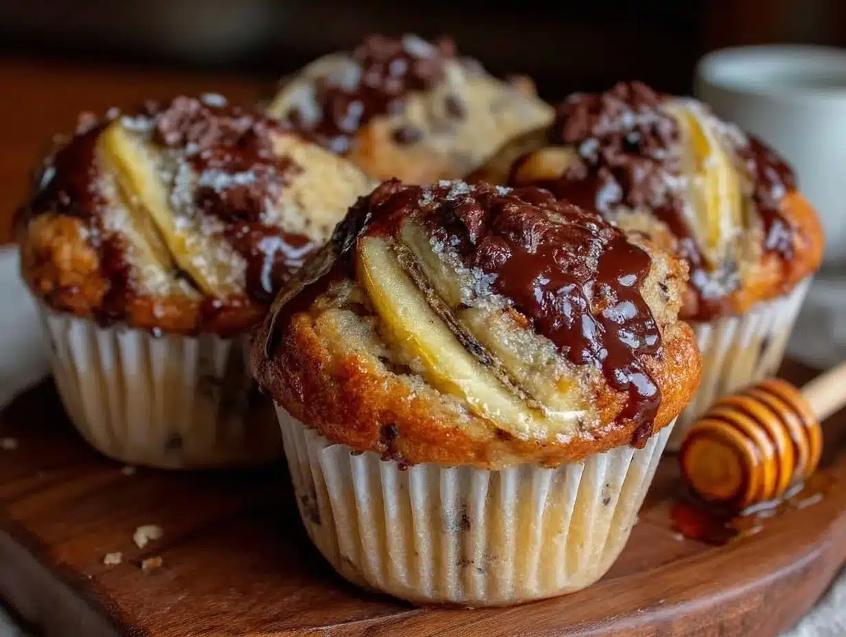 peanut butter banana chocolate chip muffins preparation steps