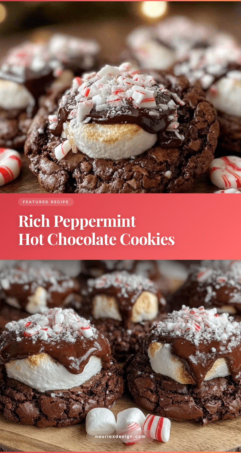 peppermint hot chocolate cookies recipe