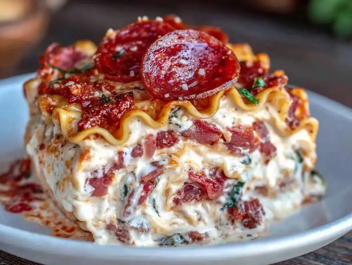 pepperoni pizza lasagna roll-ups preparation steps