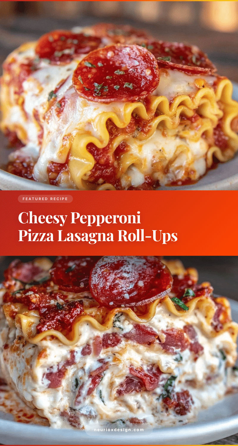 pepperoni pizza lasagna roll-ups recipe
