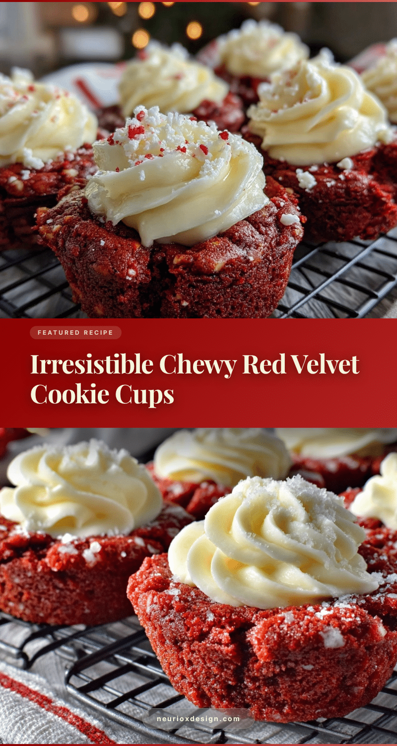 red velvet cookie cups recipe