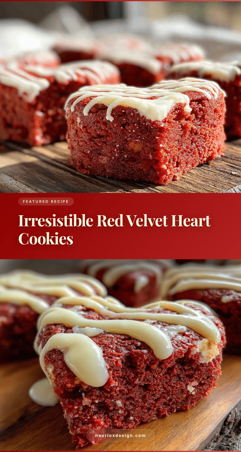 red velvet heart-shaped cookie bars recipe