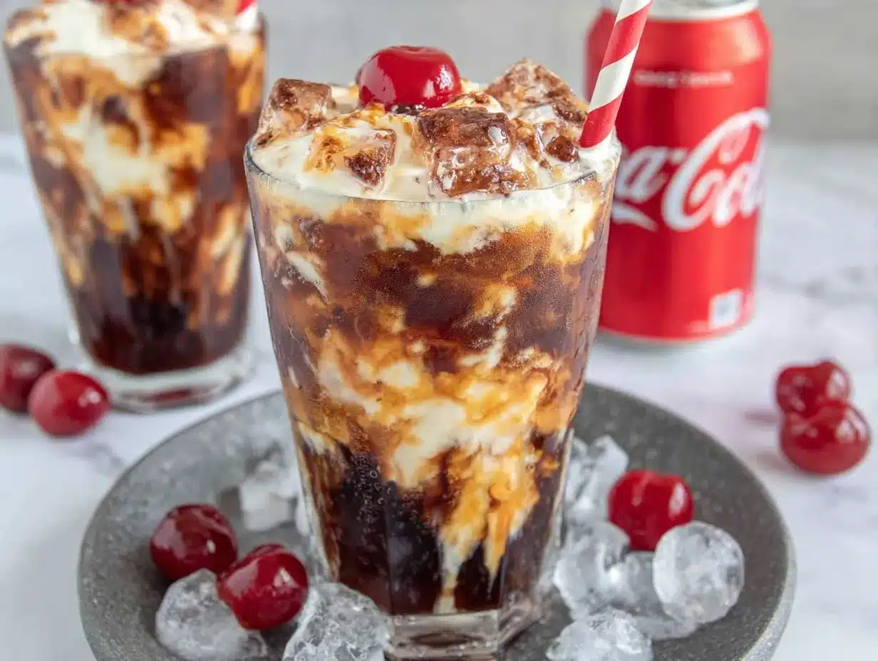 Refreshing Fluffy Coke Fizz Delight preparation steps