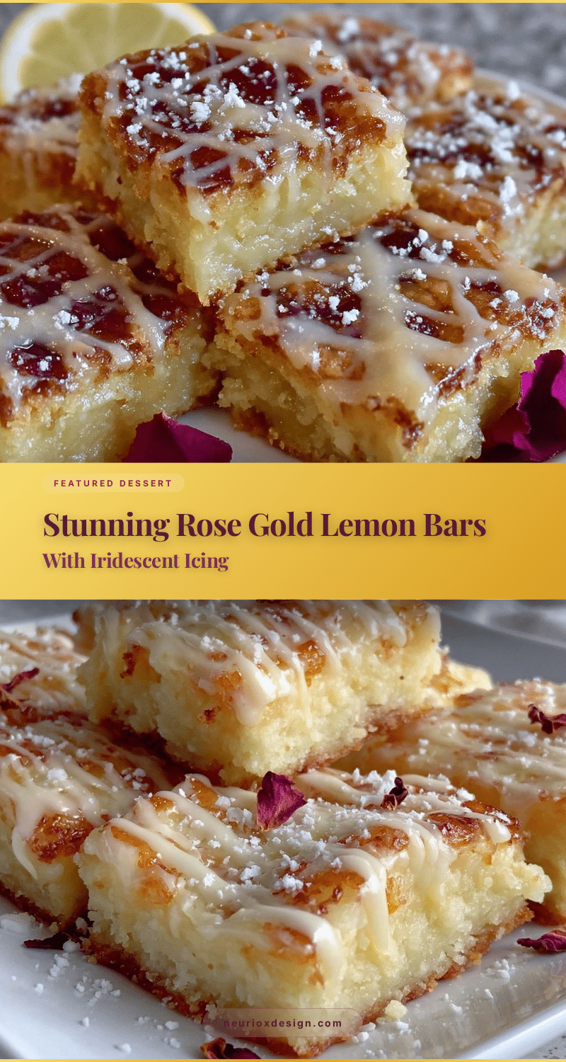 rose gold stained glass lemon bars recipe