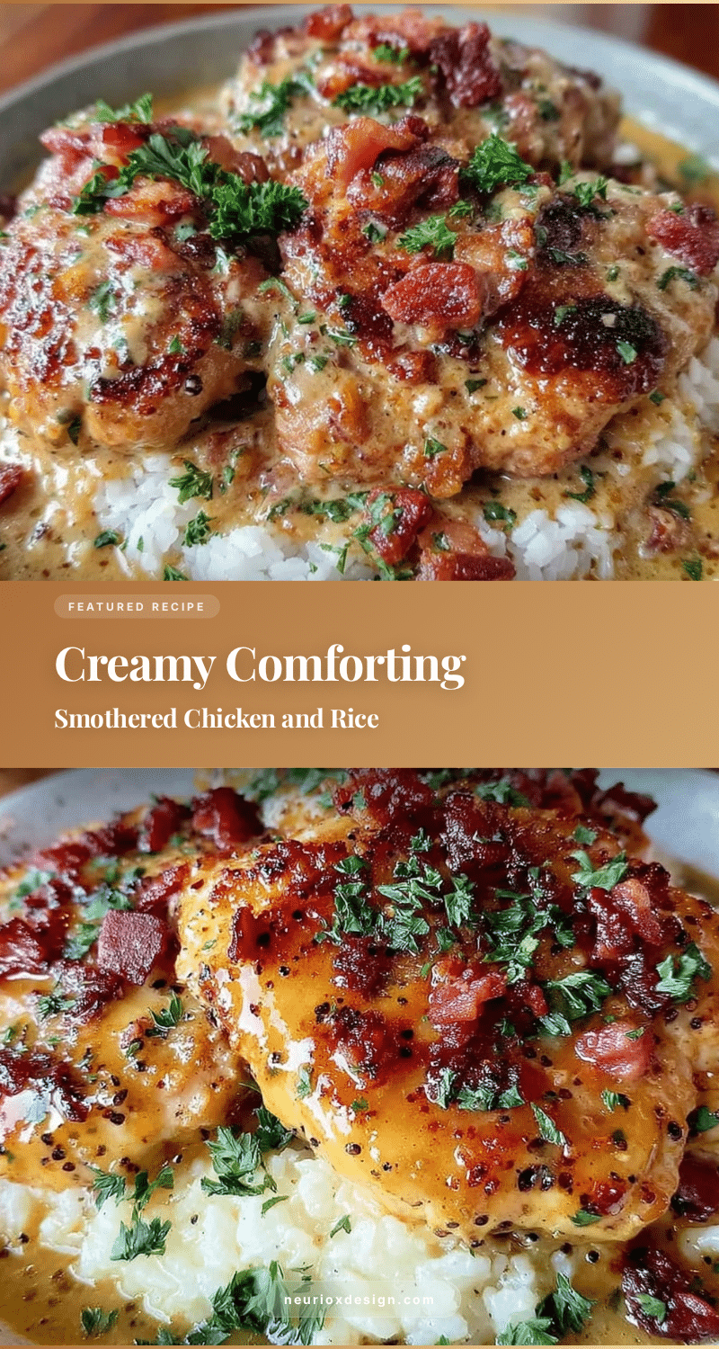 smothered chicken and rice recipe recipe