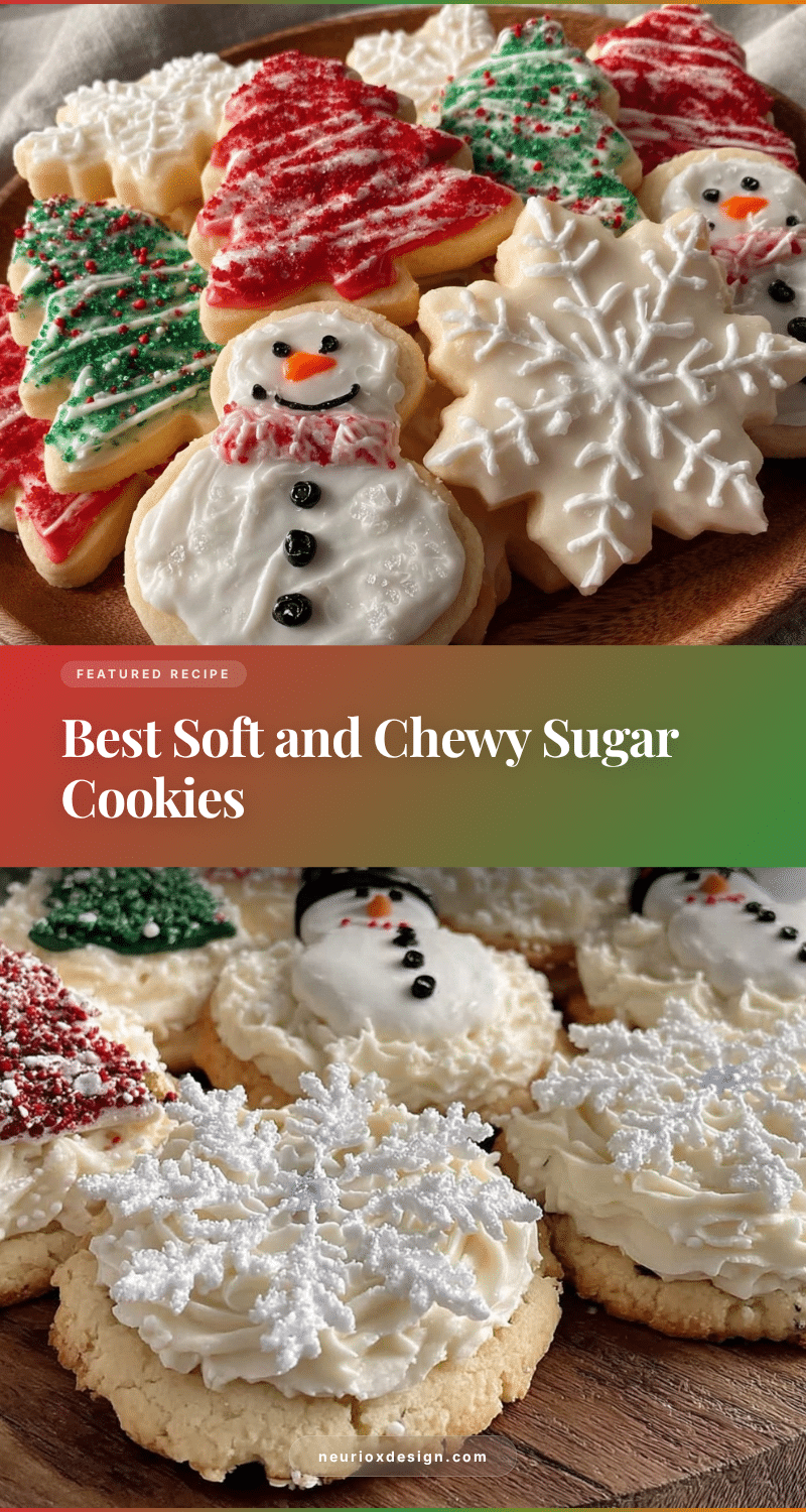 soft and chewy sugar cookies recipe
