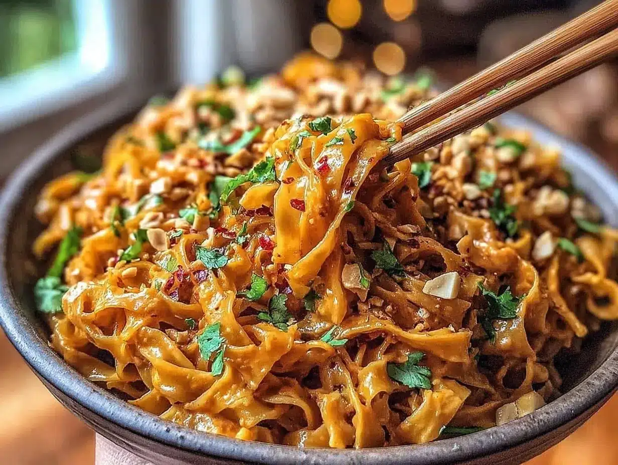 spicy peanut butter noodles preparation steps