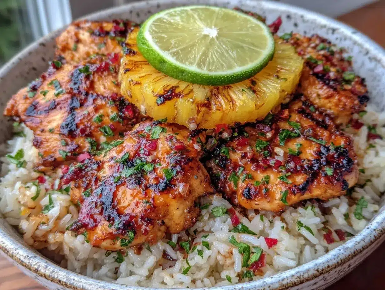 tropical coconut lime rice bowls preparation steps