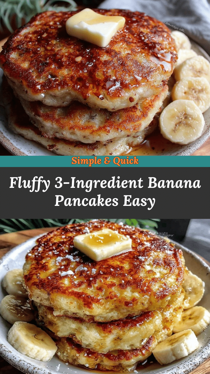 3-ingredient banana pancakes recipe