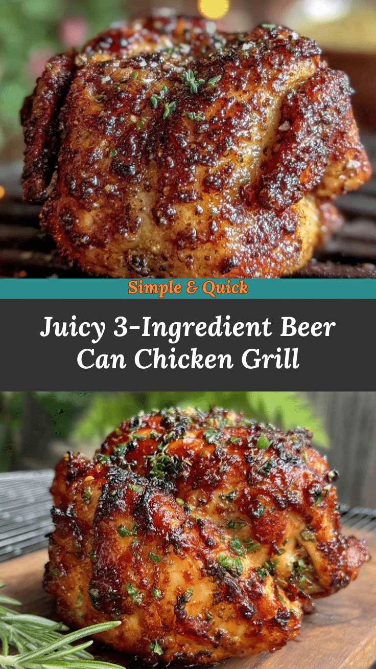 3-ingredient beer can chicken recipe