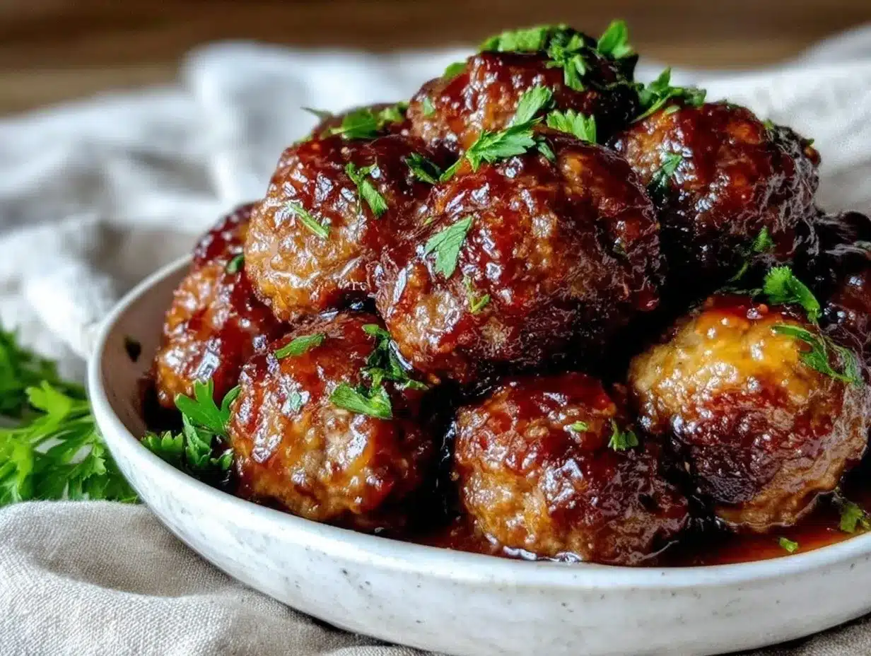 3-ingredient crockpot meatballs preparation steps