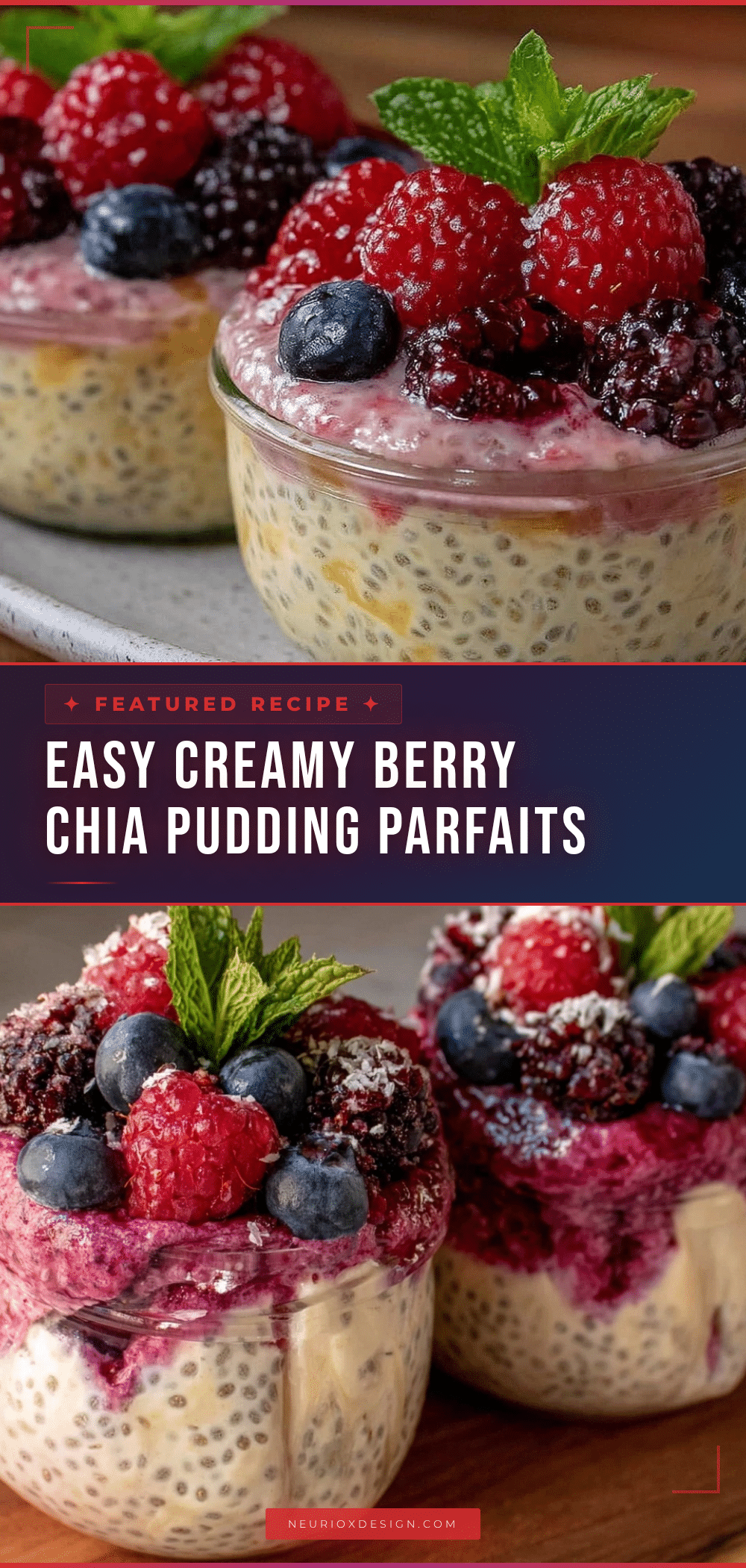 berry chia pudding parfaits recipe