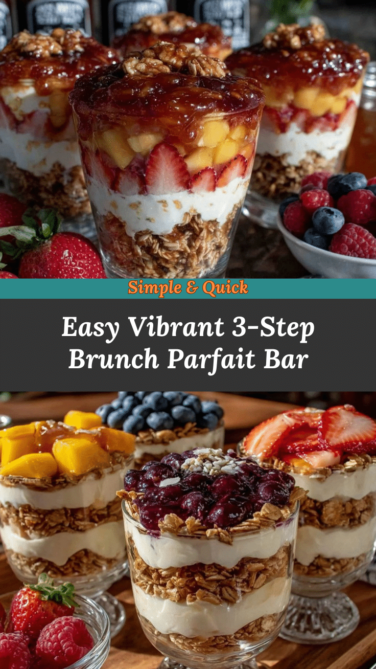 brunch fruit and yogurt parfait bar recipe