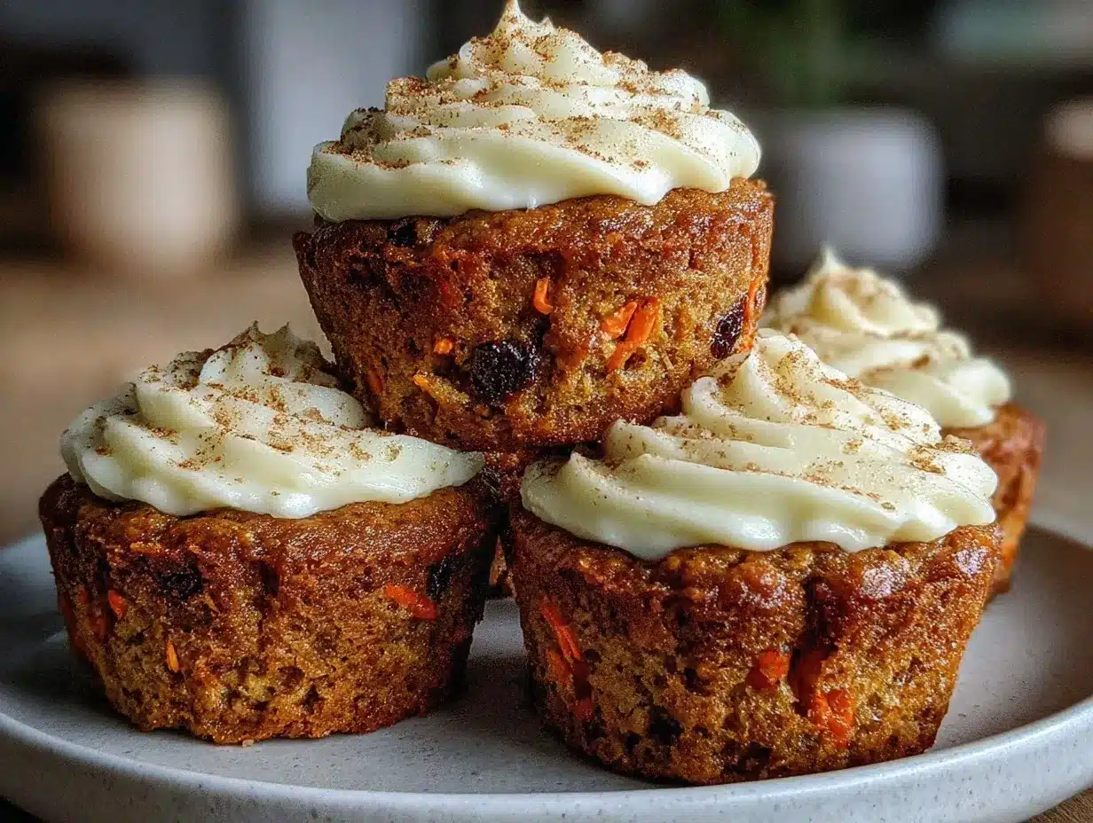 carrot cake muffins preparation steps