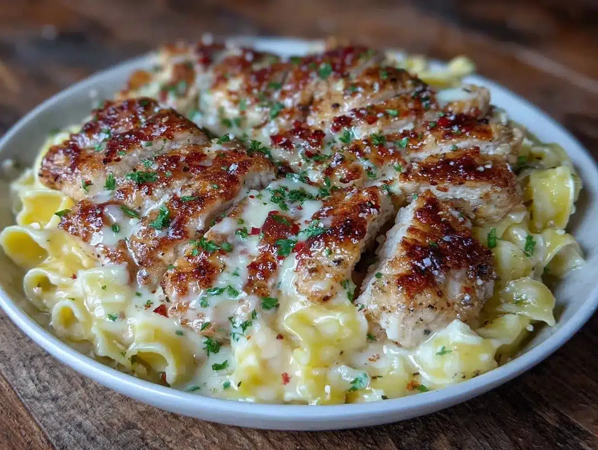 creamy chicken Alfredo recipe preparation steps