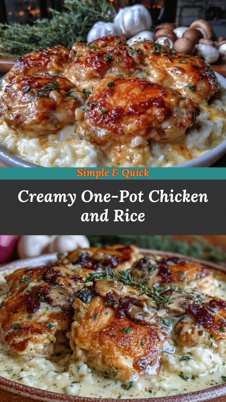 creamy one-pot chicken and rice recipe