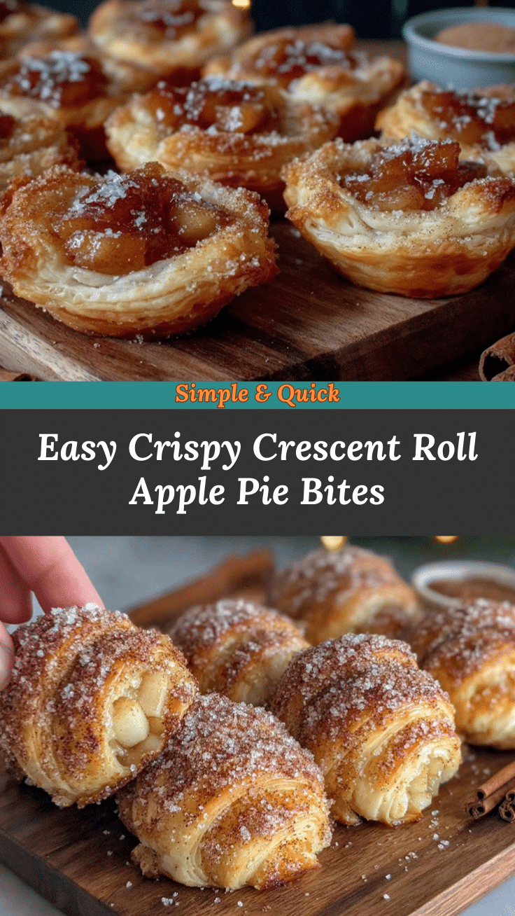 crescent roll apple pie bites recipe
