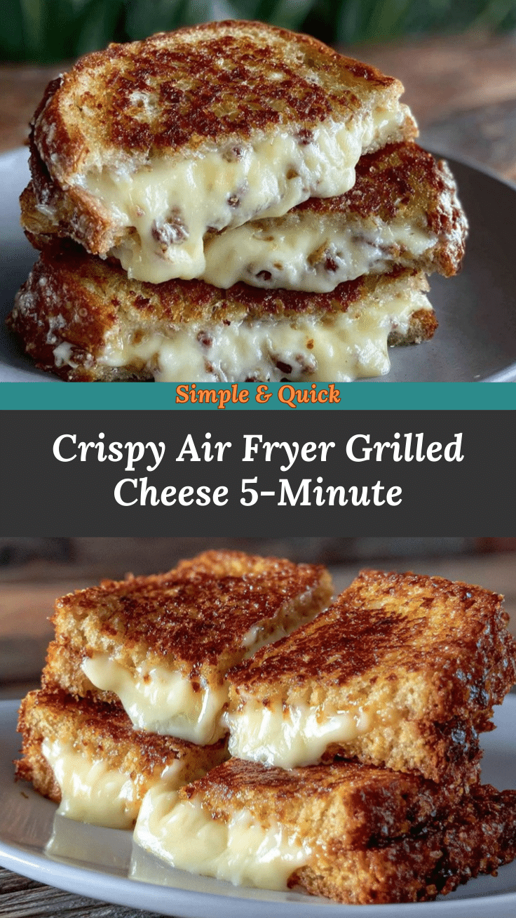 crispy air fryer grilled cheese sandwich recipe