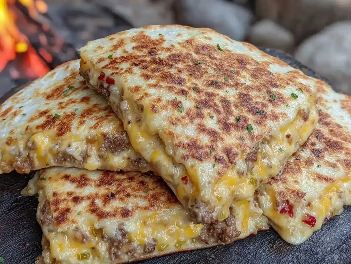 crispy campfire quesadillas preparation steps