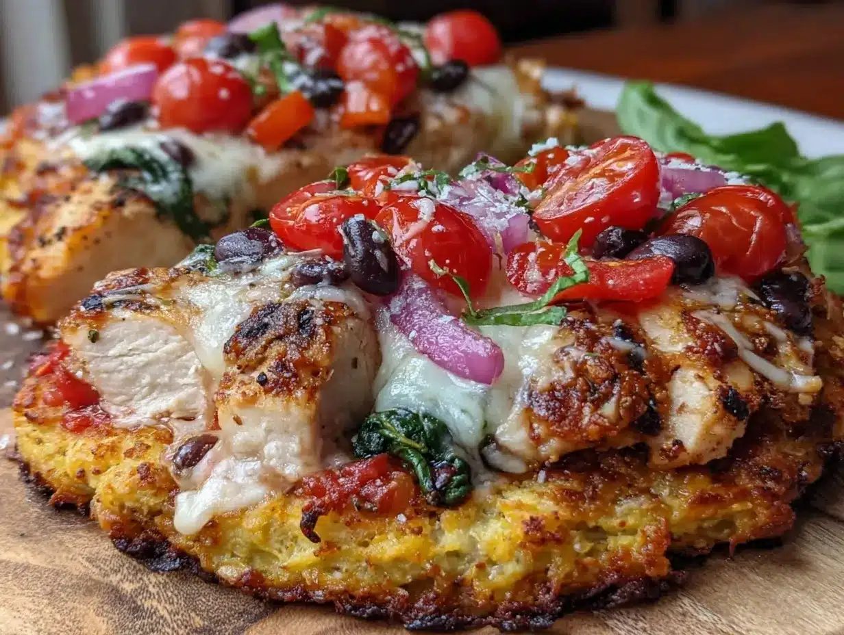 crispy cauliflower crust pizza preparation steps