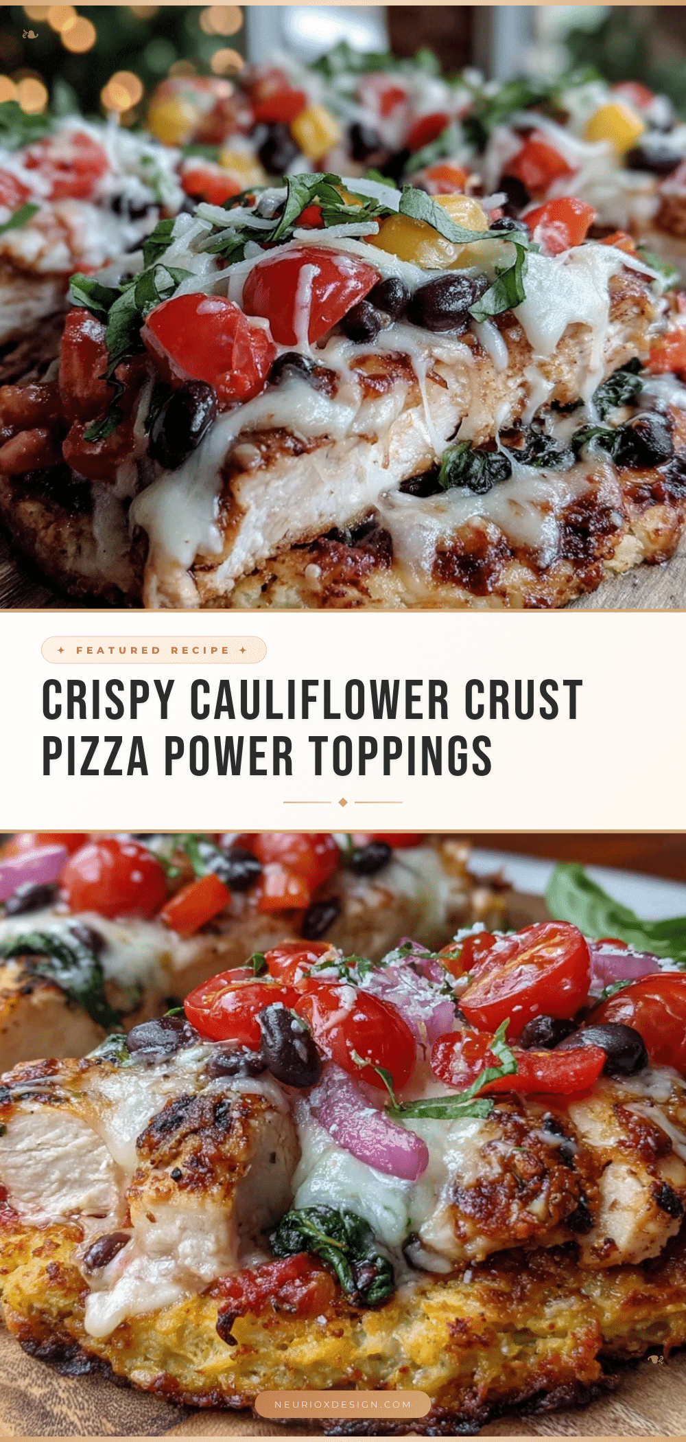 crispy cauliflower crust pizza recipe