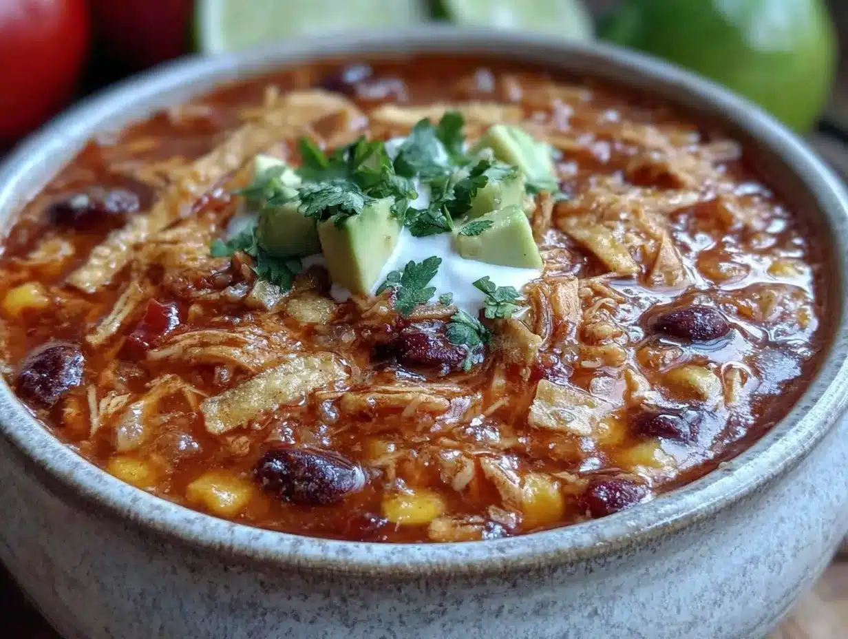 crockpot chicken tortilla soup preparation steps