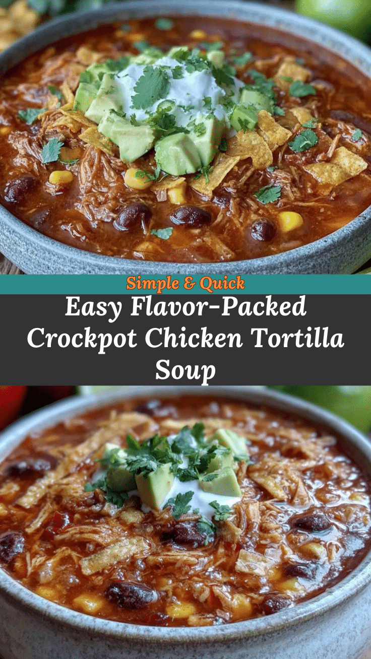 crockpot chicken tortilla soup recipe