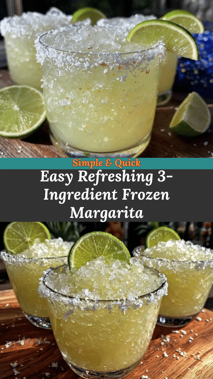 easy 3-ingredient frozen margarita recipe recipe