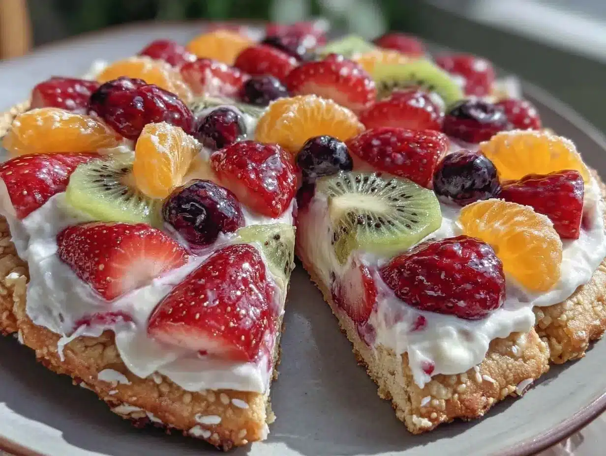 easy 5-minute fruit pizza preparation steps