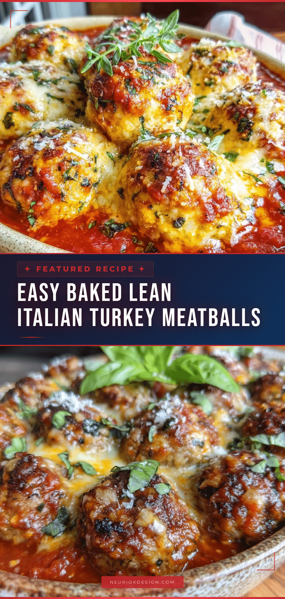 easy baked lean italian turkey meatballs recipe