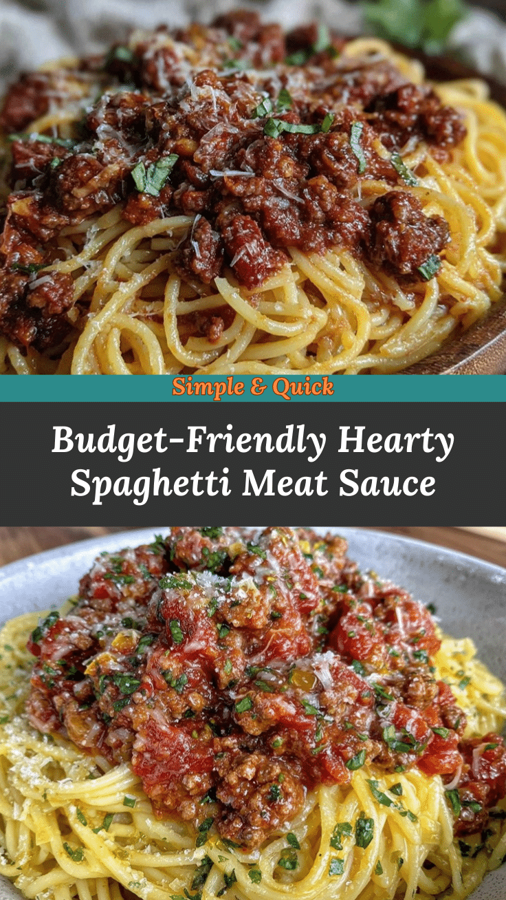 easy cheap spaghetti with meat sauce recipe