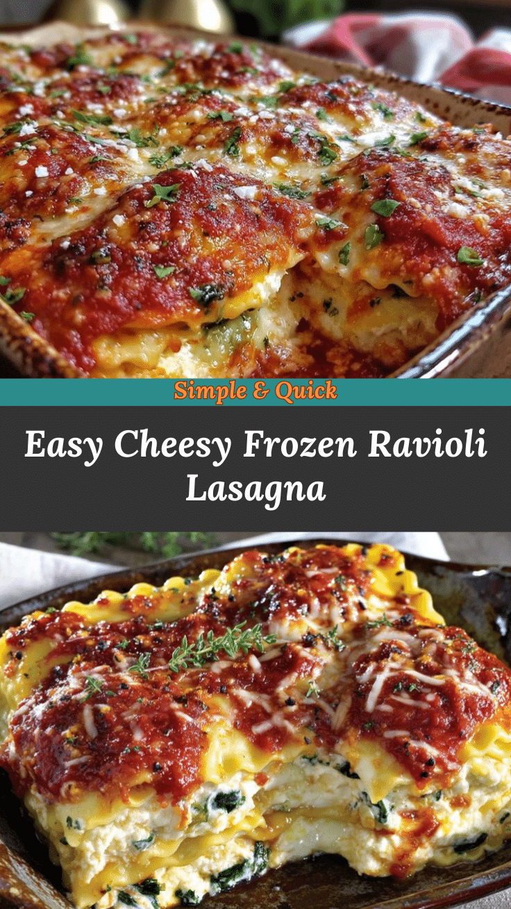 easy cheesy frozen ravioli lasagna recipe