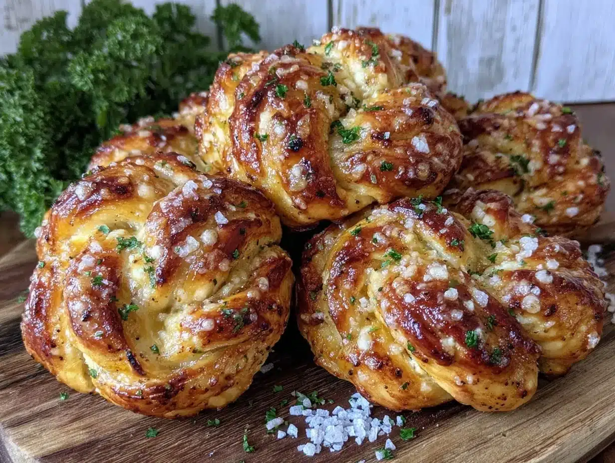 easy cheesy garlic knots preparation steps