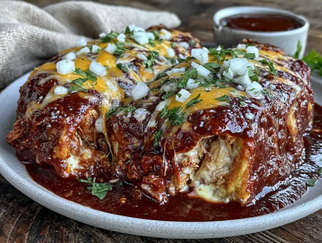 Easy Cheesy Rotisserie Chicken Enchiladas preparation steps