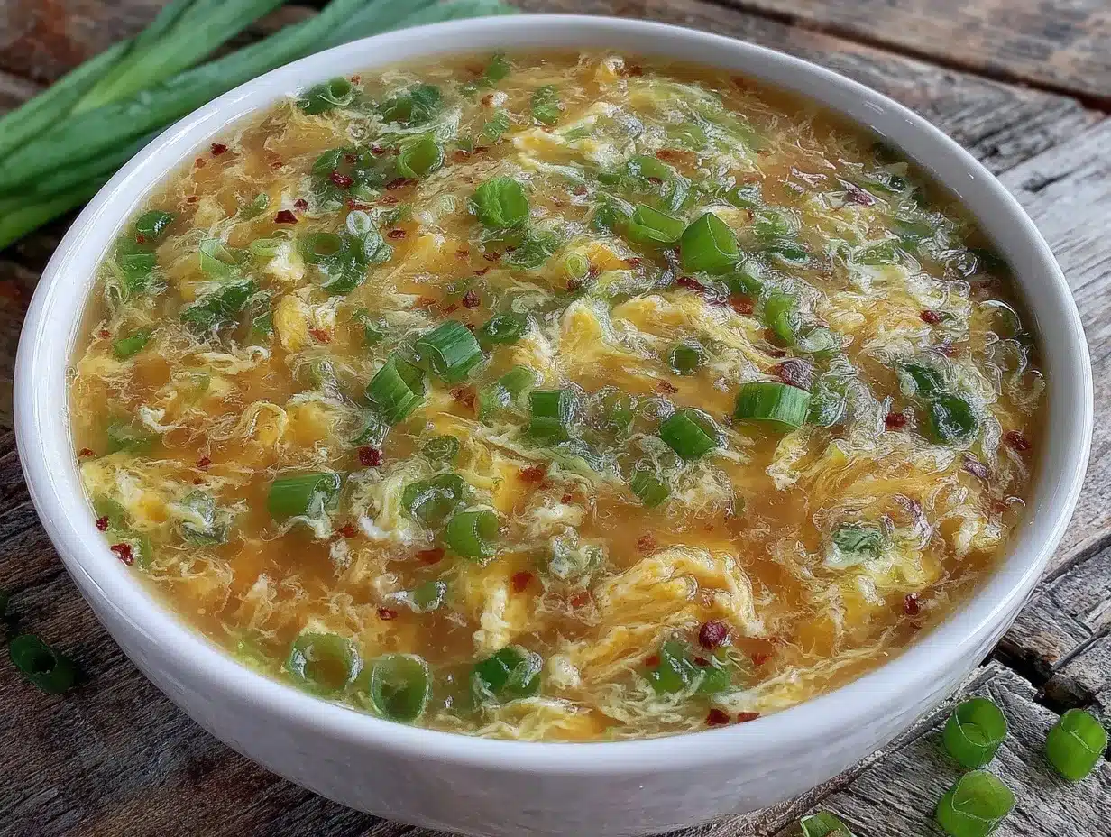 easy comforting egg drop soup recipe preparation steps