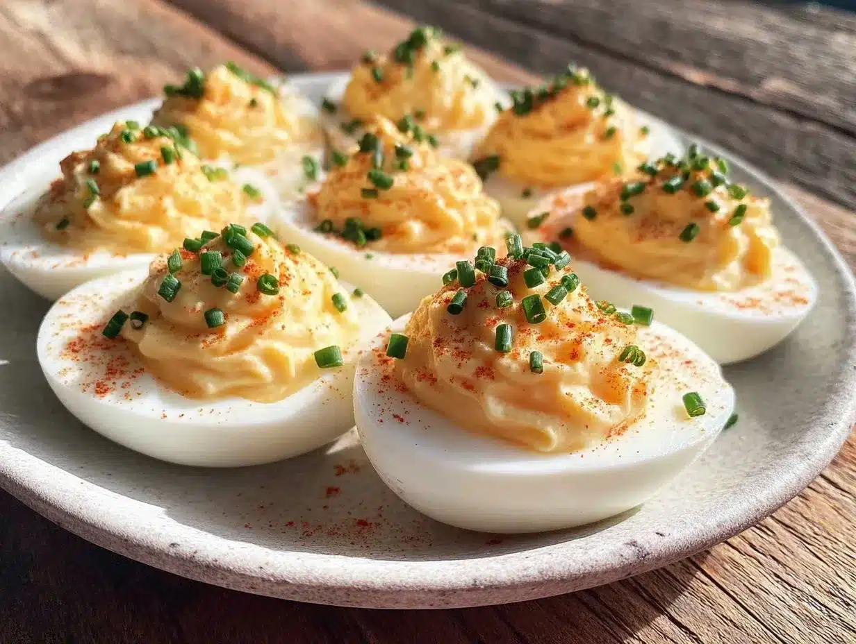 easy creamy deviled eggs preparation steps
