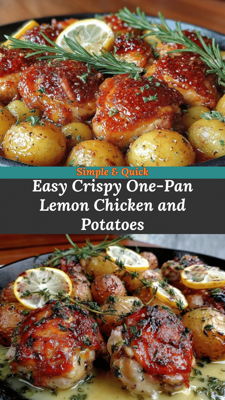 easy crispy one-pan lemon chicken recipe