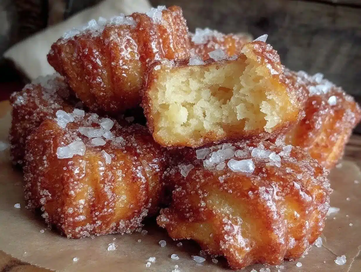 easy crispy semi-homemade churro bites preparation steps