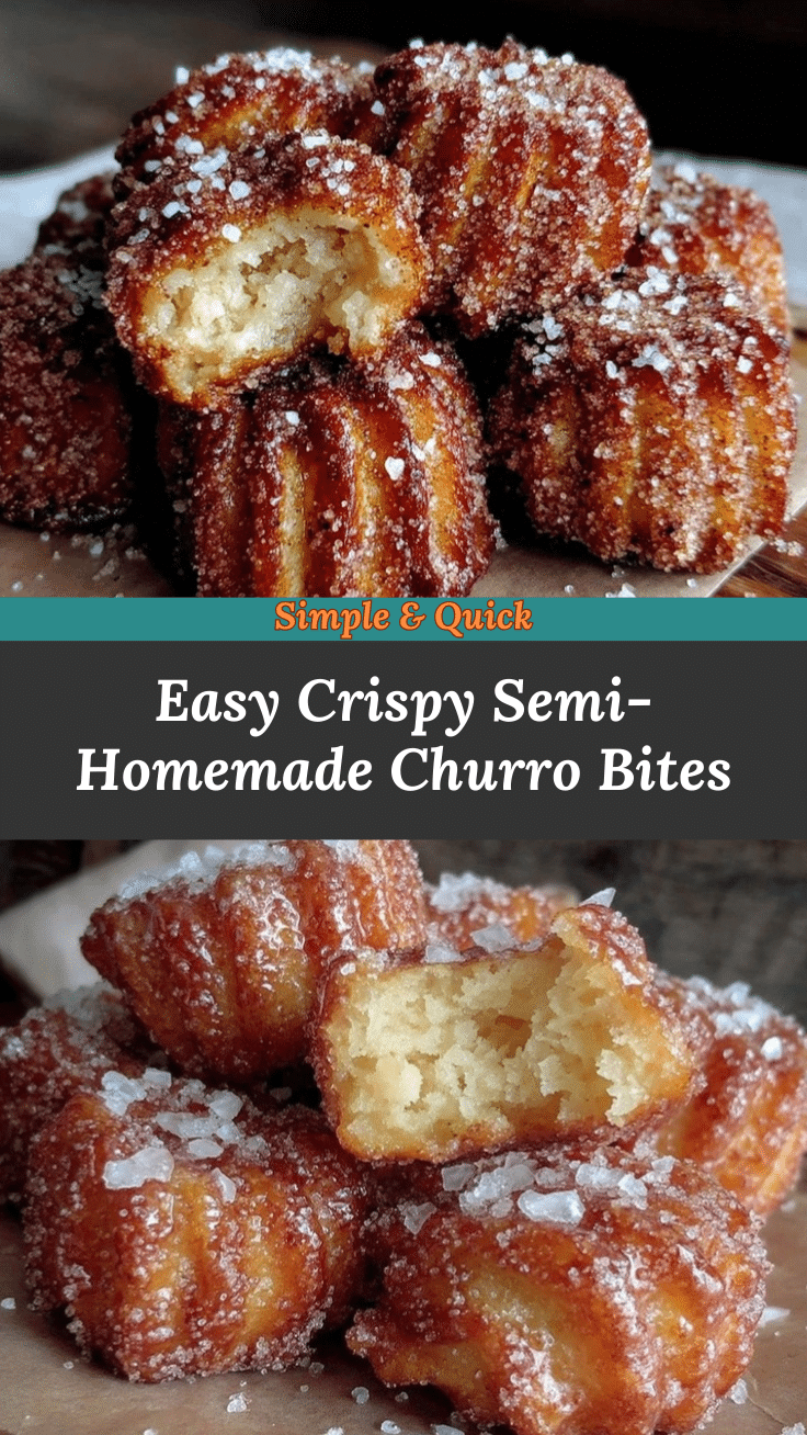 easy crispy semi-homemade churro bites recipe