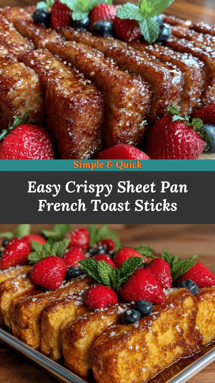easy crispy sheet pan french toast sticks recipe