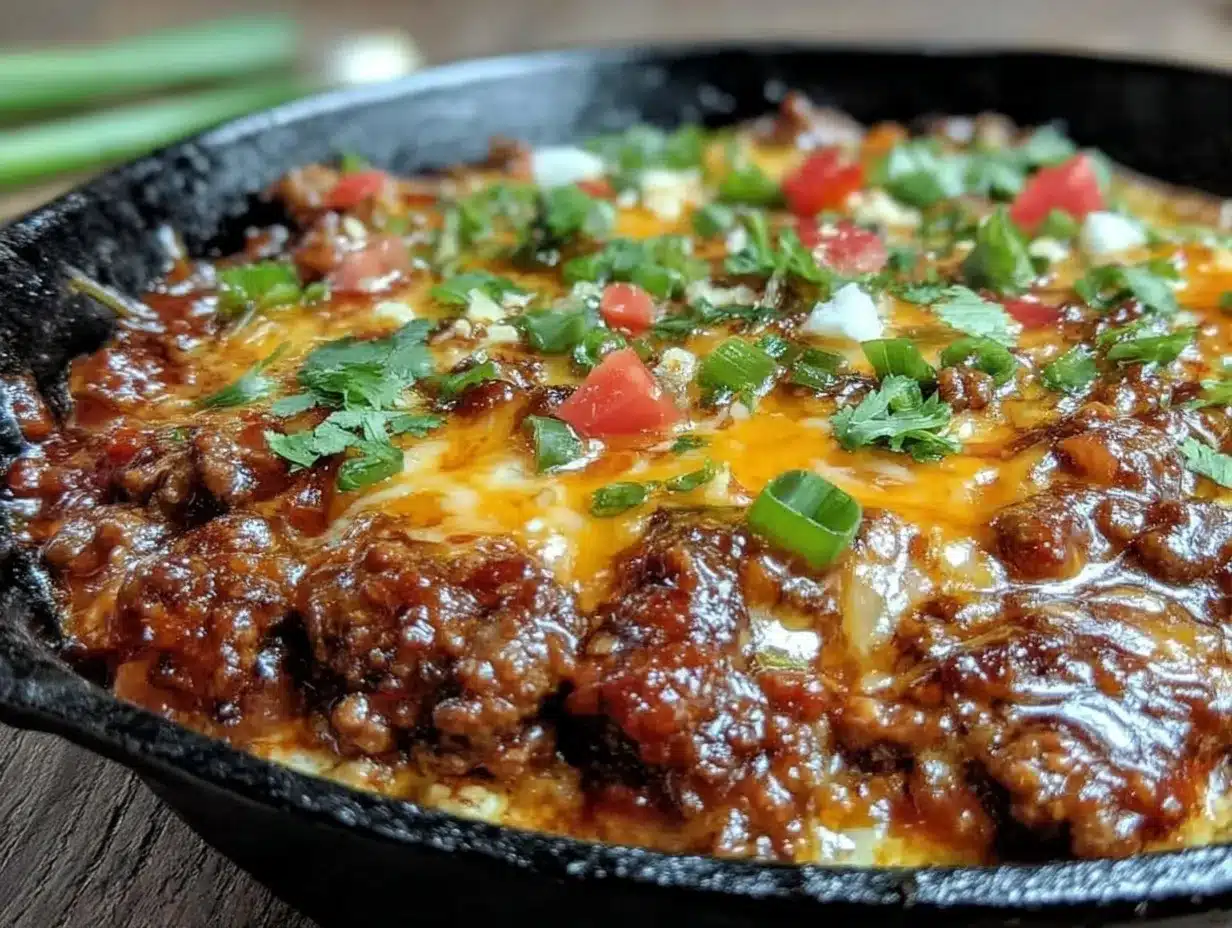 easy ground beef taco skillet preparation steps