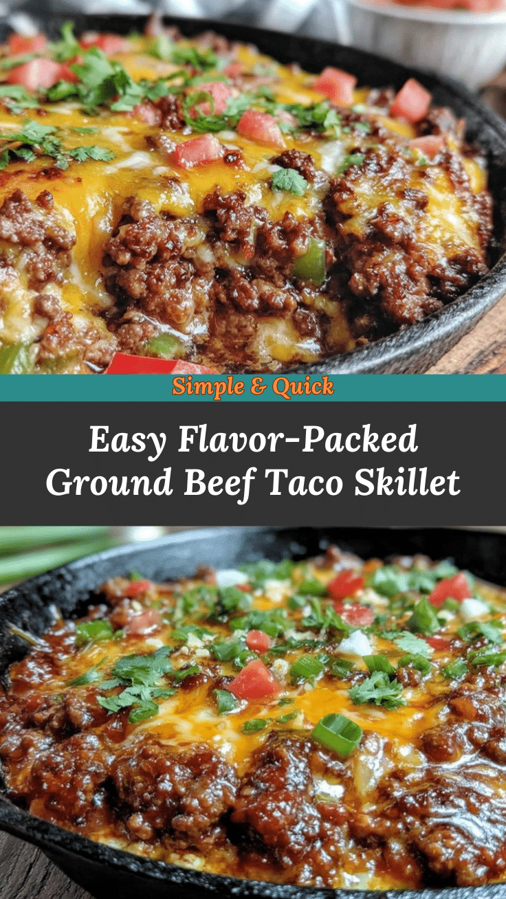 easy ground beef taco skillet recipe
