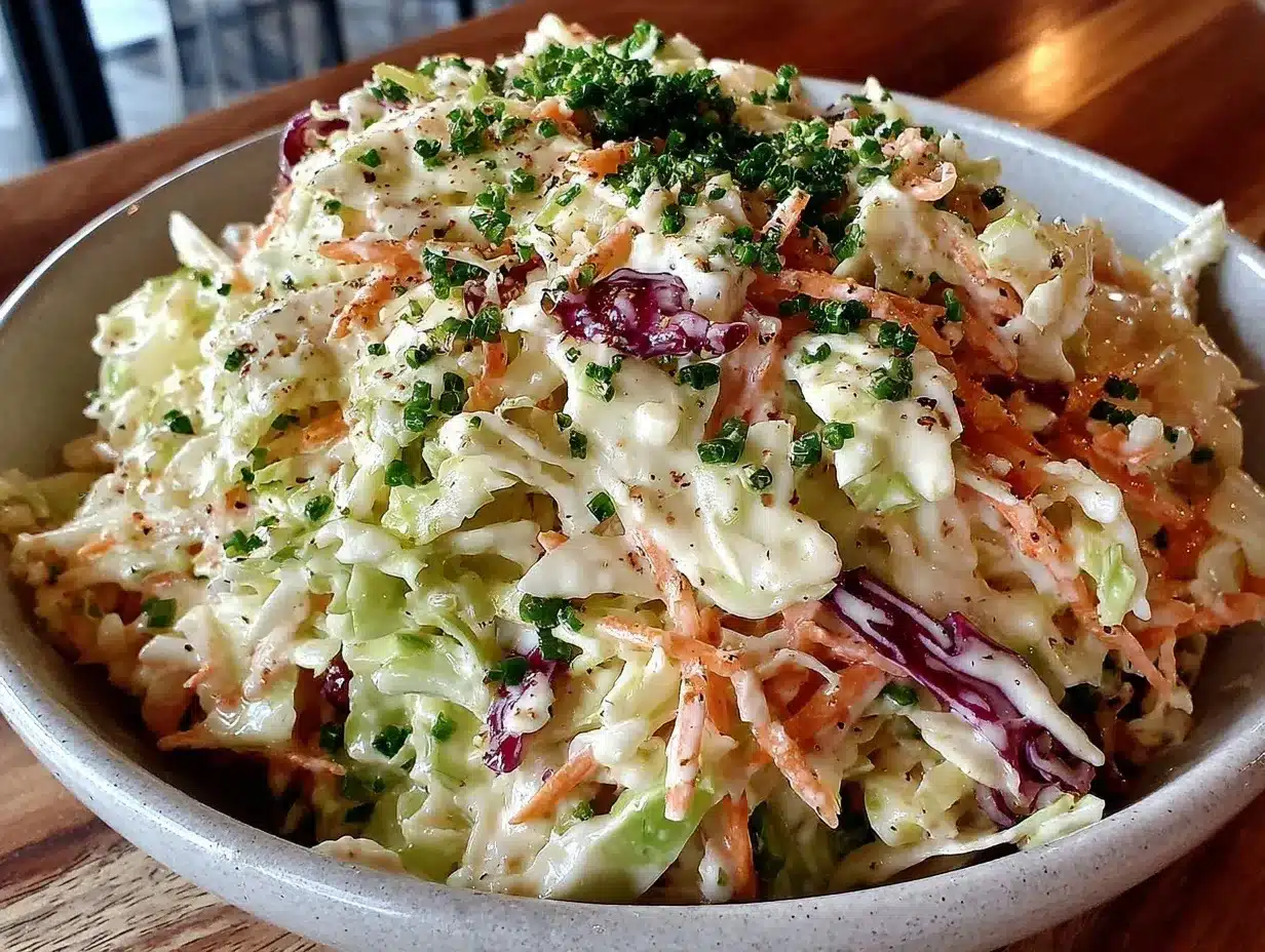 easy one-bowl coleslaw preparation steps