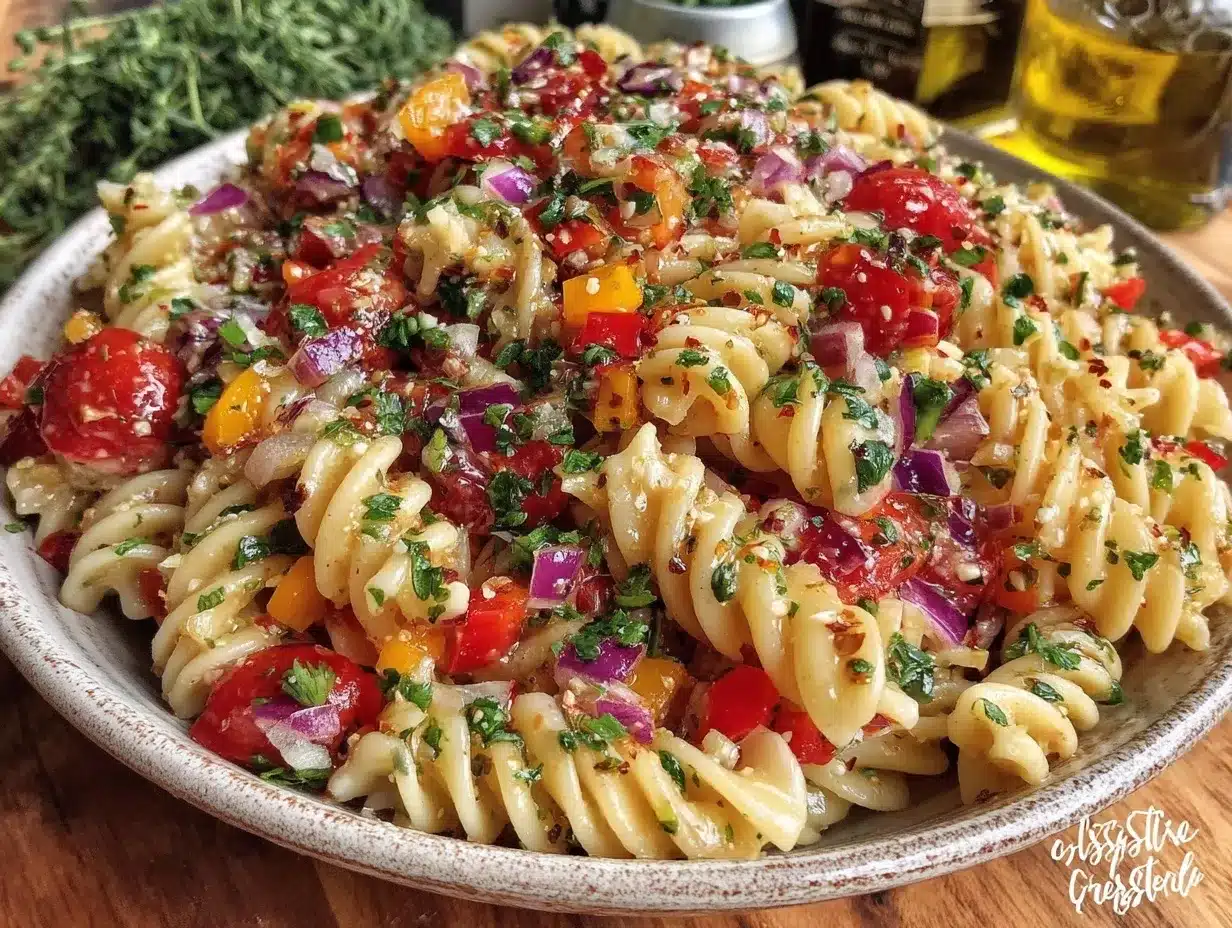 easy simple pasta salad recipe preparation steps