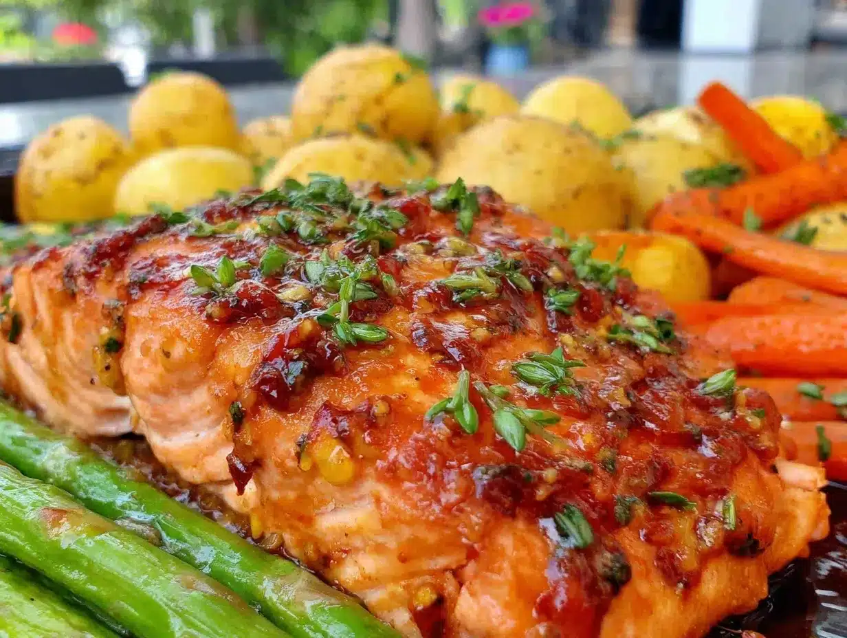 easy solo sheet pan salmon dinner preparation steps